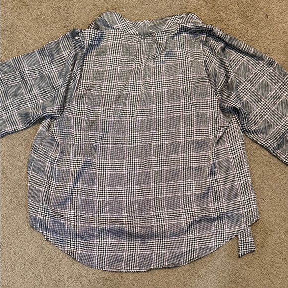 Torrid Black and White Plaid Blouse - Picture 6 of 9